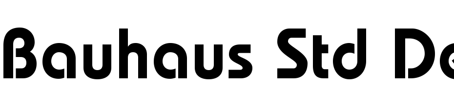 Bauhaus Std Demi cкачати шрифт безкоштовно